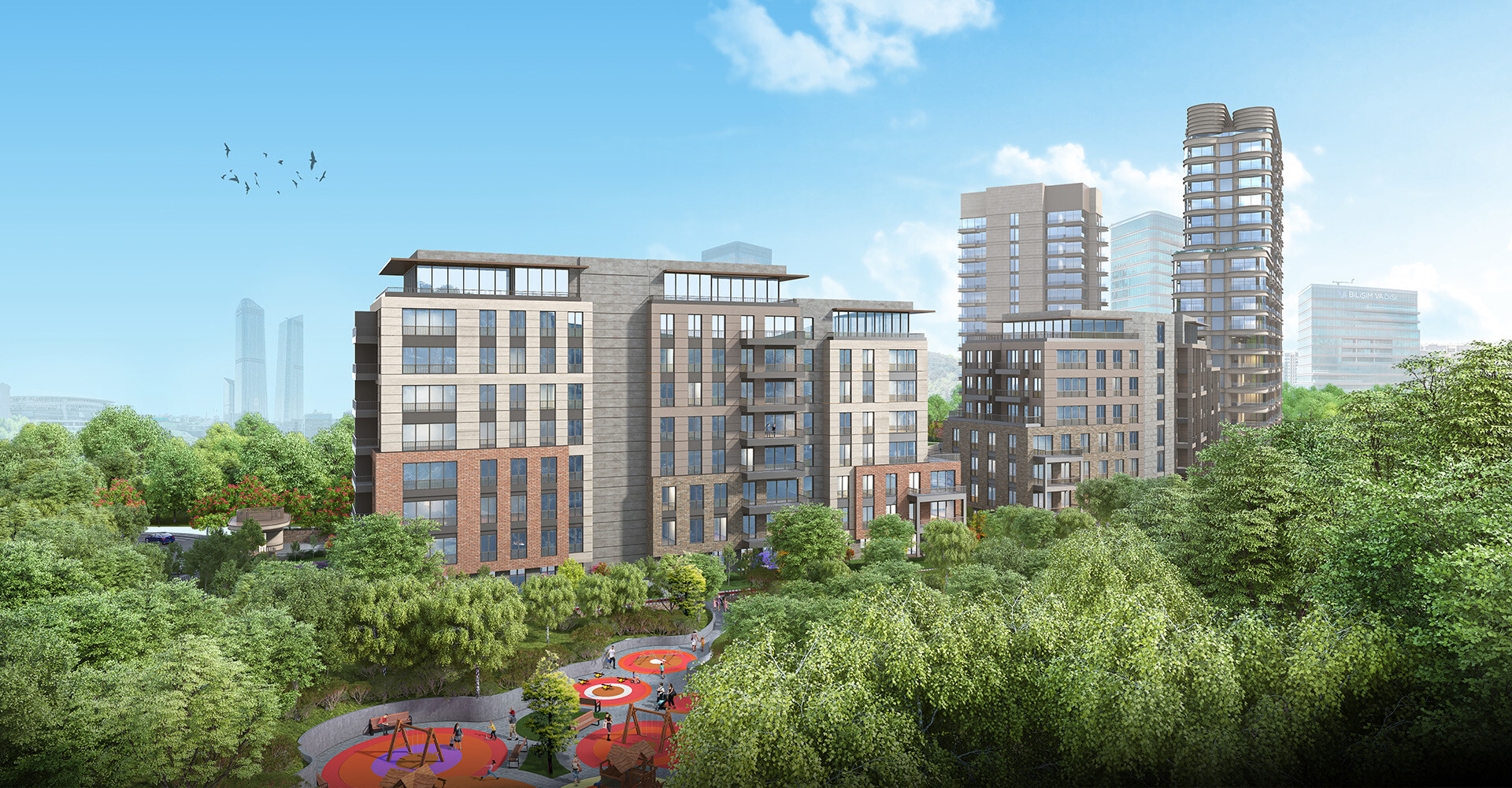 ISTH 652 Luxury apartments for sale with Belgrad view in Maslak